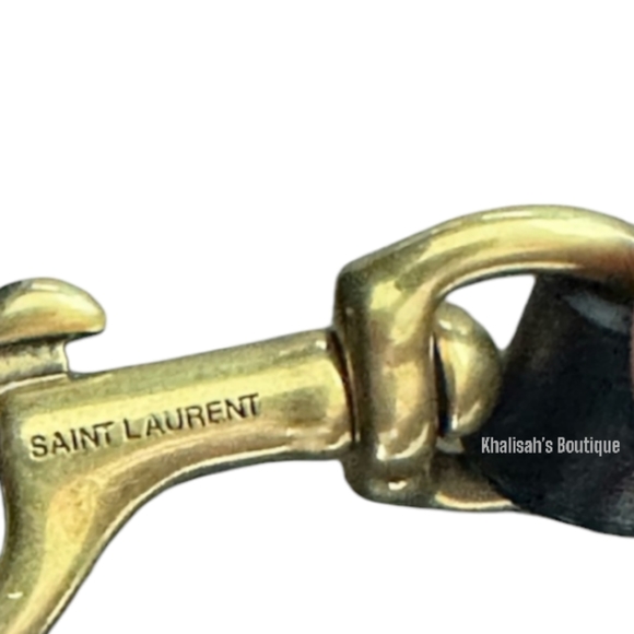 Very Rare!!! NEW!!! Saint Laurent YSL Blue Velvety Suede Toy Loulou Strap Bag - Picture 13 of 16